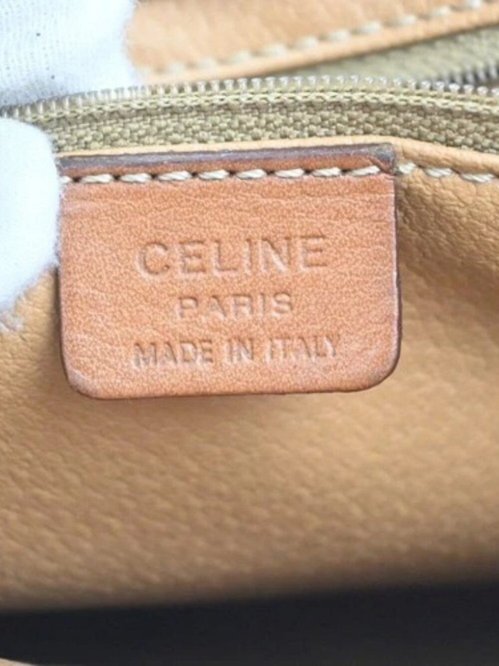 CELINE Logo Macadam Pattern Clutch Hand Bag PVC Leather Brown Italy 09MA406 - Picture 14 of 14